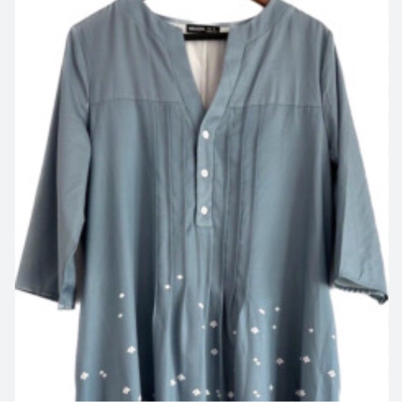 NORACORA Sky Blue Long Maxi DRESS Sz L Women - Picture 3 of 7